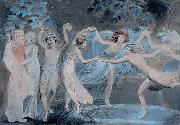 William Blake Oberon, Titania and Puck with Fairies Dancing USA oil painting artist